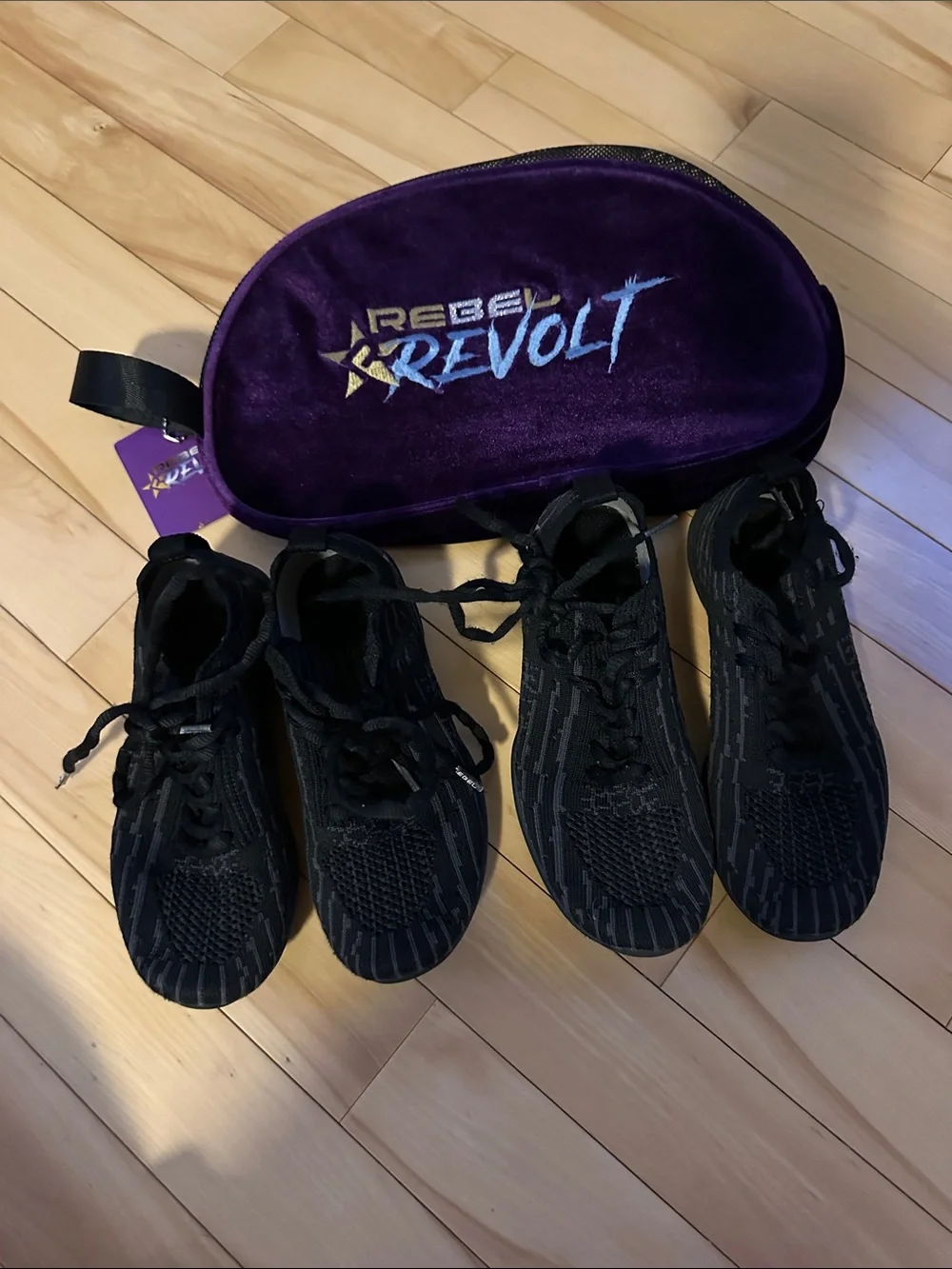 Kids Black Athletic Sneakers - Twin Pack